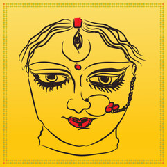 Obraz premium Transform Your Life with the Blessings of Maa Sherawali