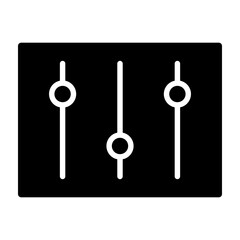 Equalizer Glyph Icon Design