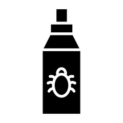 Bug Repellent Glyph Icon Design