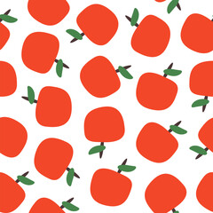 tomato pattern Background. flat illustration tomato background. seamless pattern tomato. tomato flat illustration background. seamless pattern of tomato.