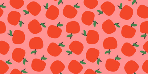 tomato pattern Background. flat illustration tomato background. seamless pattern tomato. tomato flat illustration background. seamless pattern of tomato.