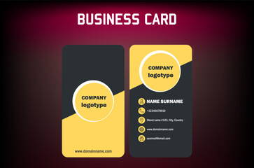 beautiful business card design. Perfect combination of colors and all elements