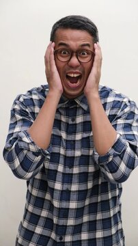 A man reacted to a problem with screaming furious