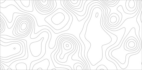 Abstract background with topographic map white background. The stylized height of the topographic map contour in black lines. gradient multicolor wave curve lines banner background design.