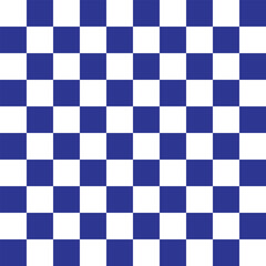 seamless repeating pattern with small hand drawn checkerboard in navy blue and white. Coastal, Americana, universal dark blue checker - checkered Blue Vector