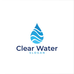 logo water template vector symbol

