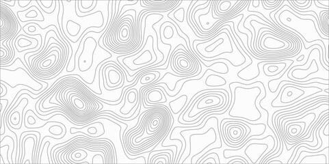 Abstract background with topographic map white background. The stylized height of the topographic map contour in black lines. gradient multicolor wave curve lines banner background design.