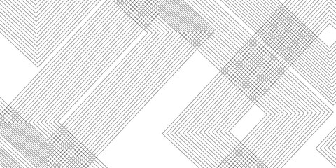 Abstract background with black lines and white background design Geometric design with dynamic on white background in concept, wave. rectangle and triangle lines and shapes design	