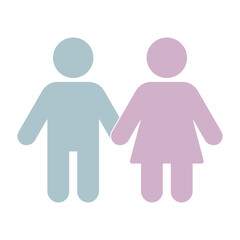 Sign man woman together