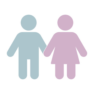 Sign man woman together