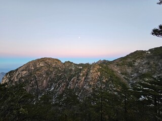 sunset in the mountains