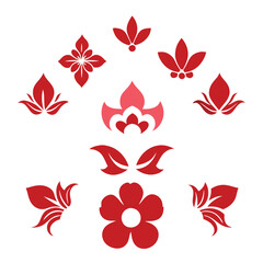 Obraz premium This exquisite collection of vintage Victorian flowers clip art captures the elegance of the past with intricate floral designs. Perfect for invitations, crafts, or vintage-themed projects.