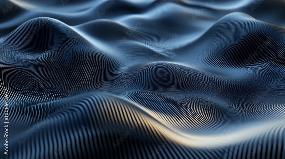 Poster textural patterns on a dark surface displaying tactile illusions in a high-fidelity visual represent