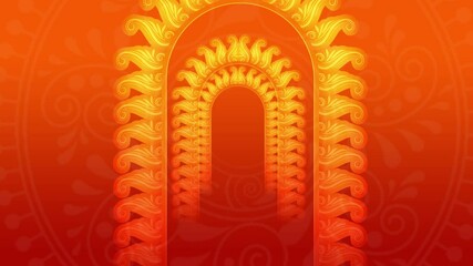 Durga puja Festival graphic background    Devotional motion graphics background  Indian Festival Background 