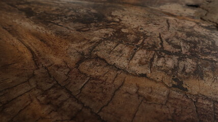 Empty wooden table top, brown color