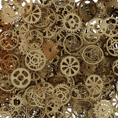 Group of a cog wheels	