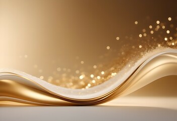 golden abstract background with wave