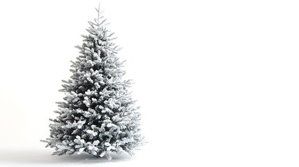 christmas tree on snow