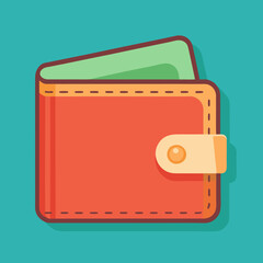 vector illustration of wallet