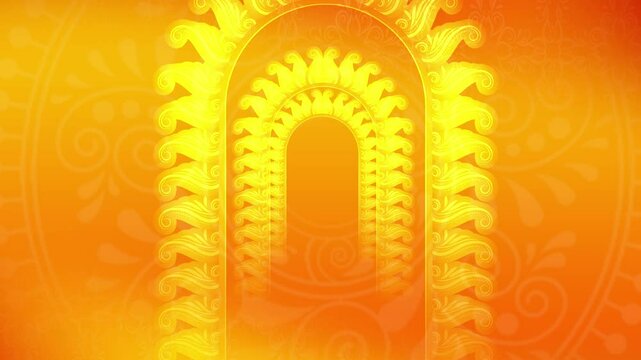 Durga puja Festival graphic background    Devotional motion graphics background  Indian Festival Background 