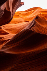Flowing rock formation. Natural Beauty of the Lower Antelope Canyon in Page, Arizona
