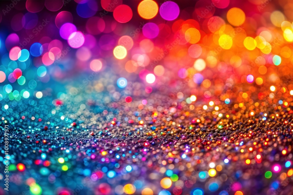 Canvas Prints colorful bokeh lights creating a festive atmosphere