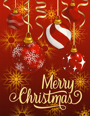 Merry Christmas detailed sticker colorful