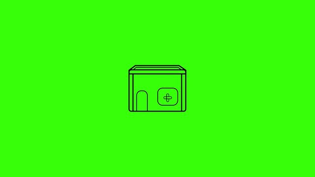 pharmacy and clinic icon animation video.