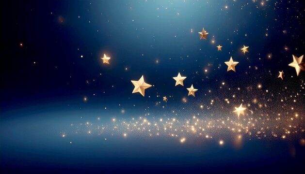 Fototapeta decorative christmas background with stars  