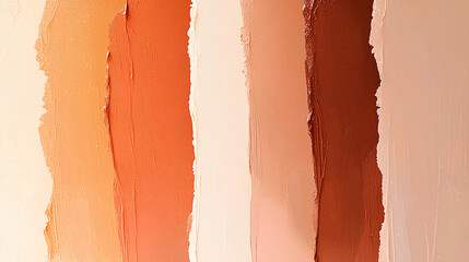 Row of makeup products with different shades of brown