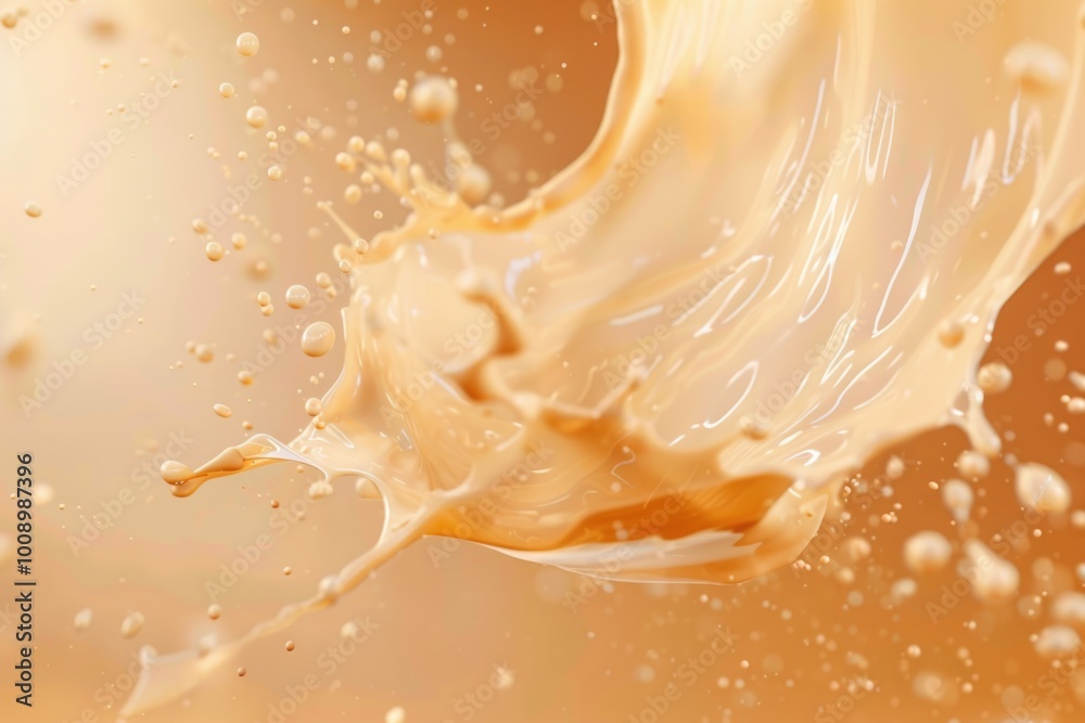 Poster a close-up shot of a splash of liquid on a surface