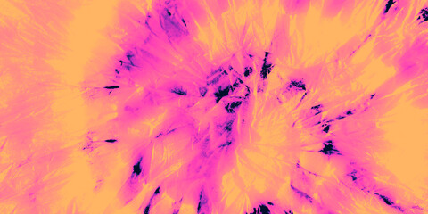 Psychedelic Dirty Art Ink Print. Spiral Tye Dye.