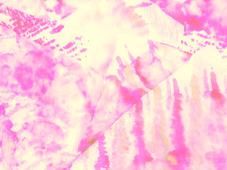 Pink Tie-Dyed. Brush 3d. Pink Dirty Art Shibori.