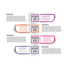 Four steps infographic
