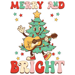 Western retro Christmas design 