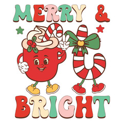 Western retro Christmas design 