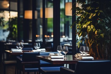 Restaurant architecture furniture indoors.