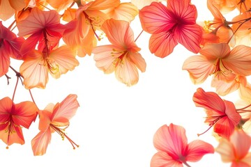 Tropical flowers backgrounds petal plant.