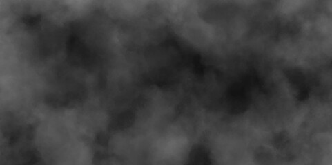 Abstract smoke misty fog on isolated black background, Abstract black and gray grunge texture. Distressed grey grunge seamless texture. Smooth smoke, fog abstract steam background. Clouds backdrop