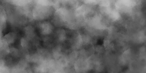 Abstract smoke misty fog on isolated black background, Abstract black and gray grunge texture. Distressed grey grunge seamless texture. Smooth smoke, fog abstract steam background. Clouds backdrop