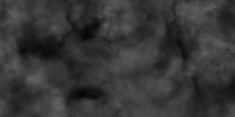 Abstract smoke misty fog on isolated black background, Abstract black and gray grunge texture. Distressed grey grunge seamless texture. Smooth smoke, fog abstract steam background. Clouds backdrop