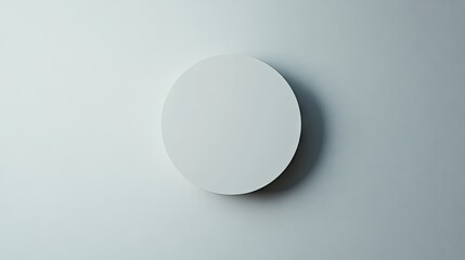 Simple empty badge on a clean white background, offering plenty of space for adding custom text or designs.