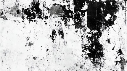 Fototapeta premium Abstract black and white texture with splashes and stains. Perfect for backgrounds, wallpapers, and artistic projects.