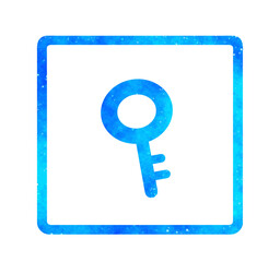 青い星空｜鍵アイコン