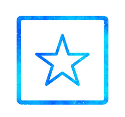 青い星空｜シンプルな星マーク