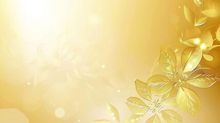 Golden Invitation - Wedding Background of Elegance and Splendor. A luxurious golden invitation creates a stunning wedding backdrop full of charm and romance