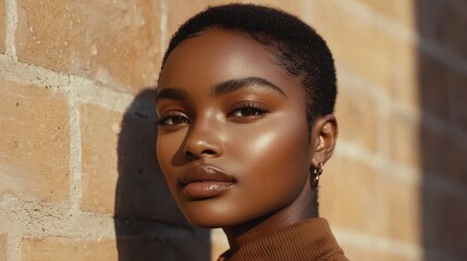 Obraz premium Portrait of a Confident Black Woman