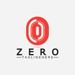 Letter O Or Number 0 Logo Icon Design