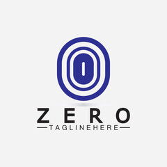 Letter O Or Number 0 Logo Icon Design