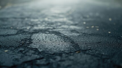 Wet Road with Stop Sign